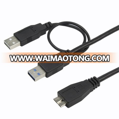 Micro USB 3.0 Y Cable for Hard disk 30cm