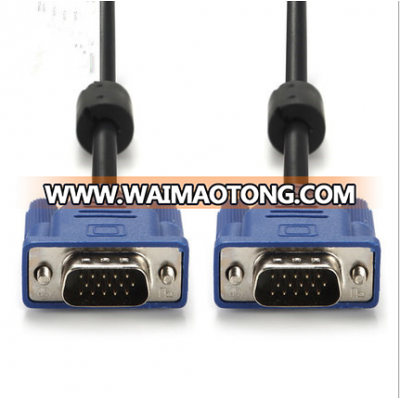 15FT 15 PIN BLUE SVGA VGA ADAPTER Monitor M/M Male To Male Cable CORD FOR PC TV